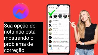 Como corrigir o problema de não exibição da opção Sua nota no Messenger [upl. by Andersen]