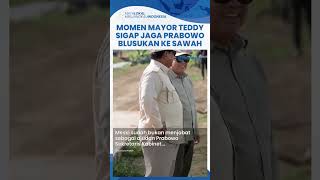 Meski Bukan Lagi Ajudan Seskab Mayor Teddy Sigap Dampingi Prabowo Blusukan ke Sawah di Merauke [upl. by Ecenaj]