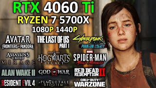 RTX 4060 Ti  RYZEN 7 5700X  Test in 20 New Games  Ray Tracing  DLSS 3  1080p  1440p  2024 [upl. by Taffy24]