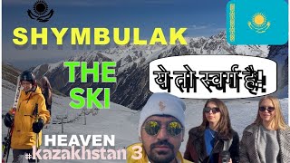 Shymbulak ski resort almaty Kazakhstan 🇰🇿 The ski heaven 😍 [upl. by Romie]