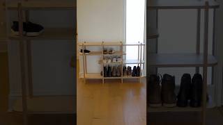 MODULAR SHOE RACK woodworking cnc maker furniture satisfying buildvideo diy [upl. by Ahsiemak]