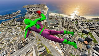 GTA 5 Epic Ragdolls Spiderman Water Jumps amp Peds War LIVE Funny Moments [upl. by Raimund]