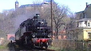 Mit Volldampf unterwegs im Vogtland  Traditionslokomotive 86 10016  April 1995 [upl. by Villiers128]