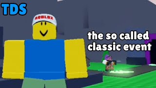 beating the Tds Roblox Classic event [upl. by Aliled]