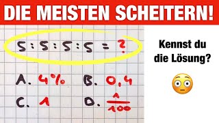 An dieser Aufgabe scheitern die meisten Du auch [upl. by Mesics861]