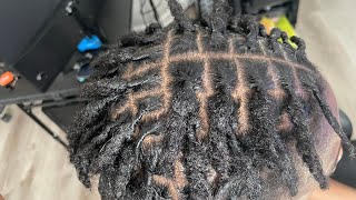 Retwist On 4 Month Old Starter Locs [upl. by Melamed]