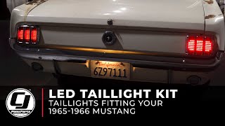 19651966 Mustang Install  LED Taillight Kit [upl. by Adrahc207]