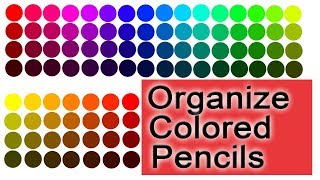 Organize Arteza 72 Colored Pencils by Color Wheel Order [upl. by Nodnar]