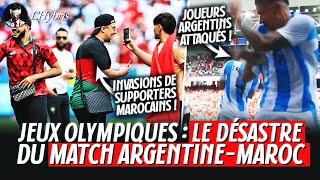 Le DÉSASTRE du match ARGENTINEMAROC aux JO  INVASION de Marocains ATTAQUES CAMBRIOLAGES etc [upl. by Rramaj]