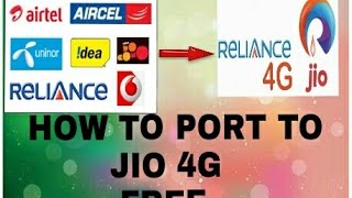 How to port to jio 4g from idea airtel vodafone [upl. by Auliffe]