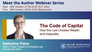 The Code of Capital  Professor Katharina Pistor [upl. by Dre]