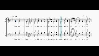 Ton Despotin  First Part  SATB [upl. by Rancell283]