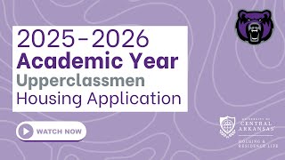 Upperclassmen 20252026 Academic Year Housing Application Video Guide [upl. by Hultin172]