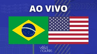 BRASIL 3 X 1 ESTADOS UNIDOS  Vôlei Feminino  Liga das Nações VNL AO VIVO [upl. by Merrily]