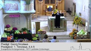 Livestream  Gottesdienst vom 06102024 aus der Stephanuskirche Erntedank [upl. by Anahtor]