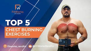 Top 5 Chest Burning Exercises for a Massive Chest  Best Workout for Explosive Growth chestworkout [upl. by Nitz]