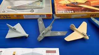 PM 172 model kits building Luftwaffe prototypes [upl. by Eiboh]