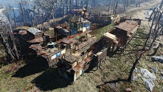 Fortified Oberland Station Supply Checkpoint FALLOUT 4 SETTLEMENT BUILD Tour [upl. by Hnirt]