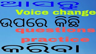 Basic English grammar for beginners cl23 Voice change  questions practice [upl. by Cerelia]