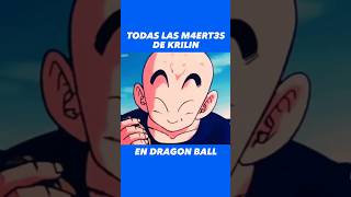 Todas las muertes de Krilin en Dragon Ball Z dbz dbzfans dragonball dragonballz [upl. by Gile]