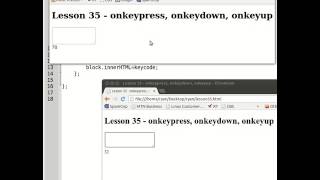 lesson 35 onkeypress onkeydown onkeyup  JavaScript Course [upl. by Nacul]