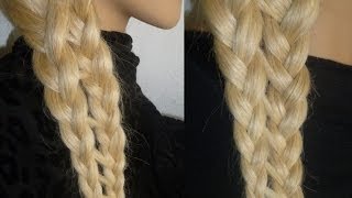 AUSSERGEWÖHNLICHE ZopfFlechtFrisur für mittellange Haare AlltagSchuleFreizeitBraid Hairstyle [upl. by Ardath]