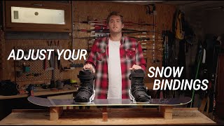 SNOWBOARD  How to adjust your snowboard bindings [upl. by Tsnre]