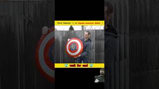 Thor hammer vs captain America shield ￼thor captainamerica shorts [upl. by Tima]