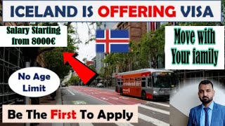 Iceland offering work Visa 202425 l Iceland will give you free Visa and accommodation [upl. by Schuler]