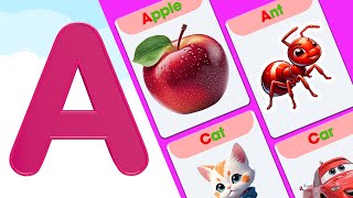 ABC Song  ABC phonics song  a for apple [upl. by Ahseiuqal38]