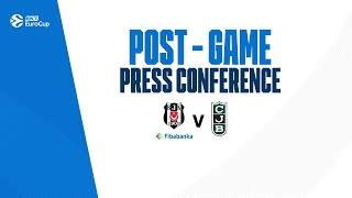 Beşiktaş Fibabanka  Joventut Badalona  Press Conference [upl. by Certie]