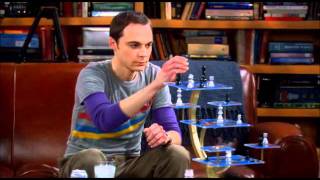 TBBT  The Big Bang Theory  3D Schach Sheldon vs Leonard [upl. by Bruni]