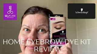 Schwarzkopf brow tint permanent eyebrow colour 💜 home eyebrow dye reviewed 💜 Selfcare Karen [upl. by Ainnat22]