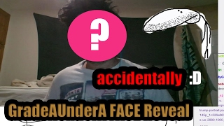 GradeAUnderA Real Face Reveal accidentally on stream [upl. by Valentino]