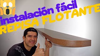 😎Como Instalar una REPISA FLOTANTE💪Para👉Sala Cocina Baños Dormitorios🎁TUTORIAL COMPLETO🎁2023😱 [upl. by Lory]