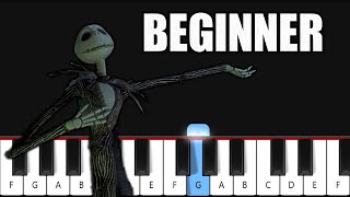 how to play quotThis Is Halloweenquot on piano SLOW [upl. by Fitalludba]