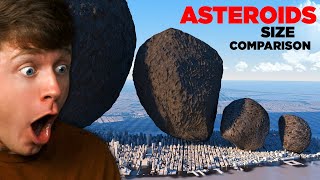 Reacting to ASTEROIDS Size Comparison Crazy [upl. by Namie]