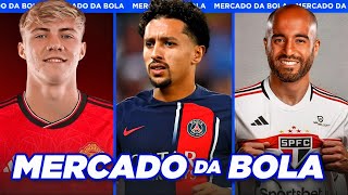 MARQUINHOS FORA DO PSG APÓS DEFENDER MBAPPÉ│SÃO PAULO NEGOCIA VOLTA DE LUCAS  Mercado da Bola 2023 [upl. by Elehcir]