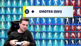 TRUMAnn Saying ALL 551 Fortnite Dances amp Emotes in My Fortnite Locker WORLDS EXPENSIVE Locker [upl. by Krantz]