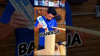 PEGAMENTO para Maderas 😱 bandeja de pino carpenter viralvideo shortsviral tips shorts viral [upl. by Aicerg]