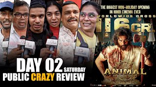 Animal Movie  Day 02 Saturday  Public UNEXPECTED Review  Gaiety Galaxy Bandra [upl. by Shirberg]