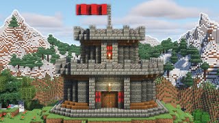 Minecraft How To Build A Small Castle Easy Tutorial [upl. by Nolahp]