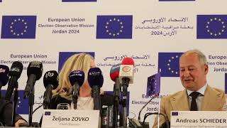 PRELIMINARY STATEMENT of the EU Election Observation Mission to Jordan [upl. by Akemej338]