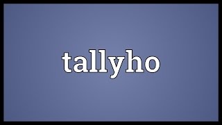 Tallyho Meaning [upl. by Wichman]