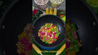 POPCORN RECIPE WITH COLOURFUL SNACKS popcorn youtubeshorts shorts [upl. by Sammy867]