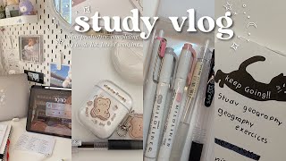 study vlog 🔗 being productive completing my todo list lots of studying [upl. by Lida539]