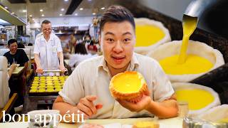 We Tried Hong Kong’s 1 Egg Tart Spot  Street Eats  Bon Appétit [upl. by Arella]