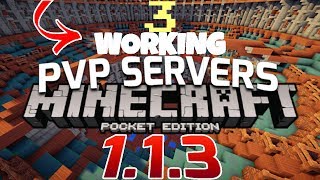 TOP 3 BEST PVP SERVERS TO JOIN  MCPE 115  Minecraft PE Pocket Edition  WORKING  MCPE 12 [upl. by Tally578]