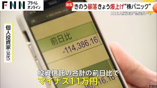 きのう暴落きょう爆上げの株価「想定外…」NISA投資家に動揺広がる 専門家「下がりすぎ、投資家がびっくりした」過去最大の暴落のワケ [upl. by Airbma152]