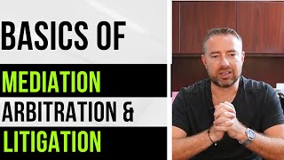 Mediation Arbitration and Litigation The Basics [upl. by Noicpecnoc214]